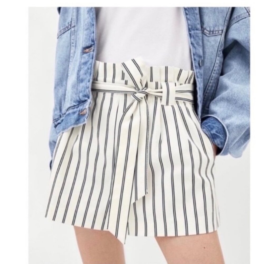 Zara TRF Collection Striped Shorts XS